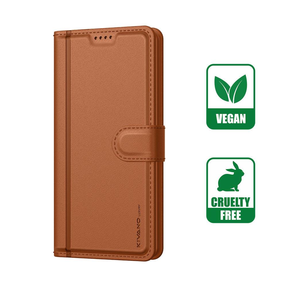 REALME 12 PLUS 5G Leather Flip Cover & Mobile Card Holder - Kivano Luxe - Aibex